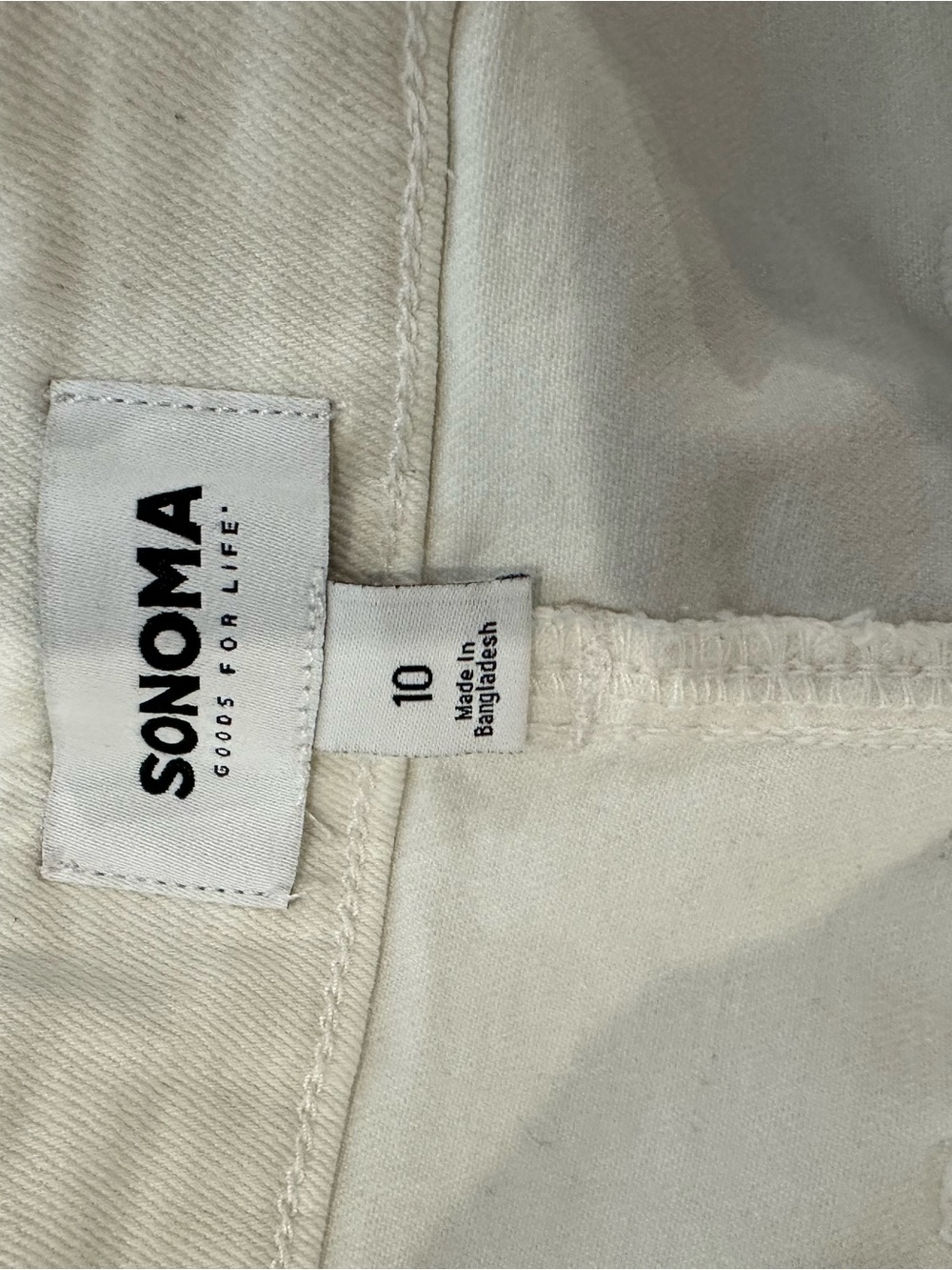 Sonoma High-Waist Button-Front Wide Leg Pants - Picture 5 of 7